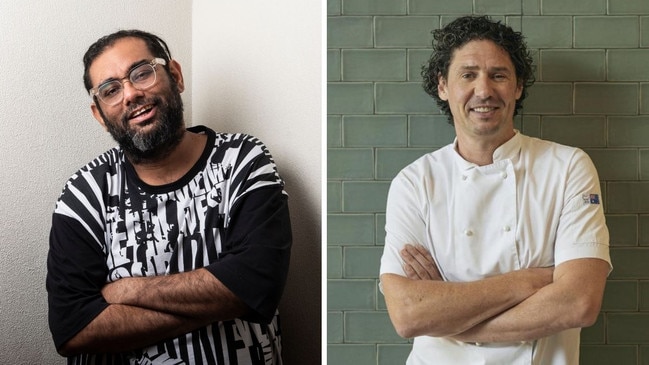 Chefs Gaggan Anand and Colin Fassnidge have thrown their support behind the words of Attica chef Ben Shewry. Picture: Getty/The Australian