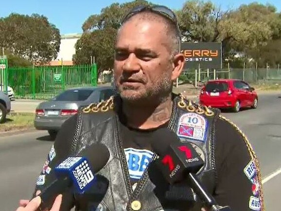 Rebels bikie member Dean Martin Picture: Nine news