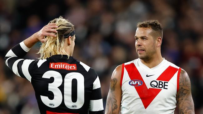 Buddy Franklin had a long day. Photo by Dylan Burns/AFL Photos via Getty Images