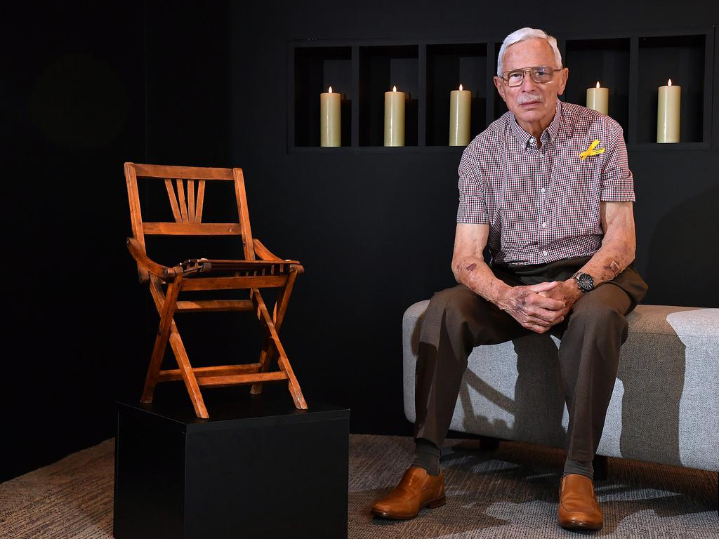 Dr Peter Kraus at the Brisbane Holocaust Museum. Picture: John Gass