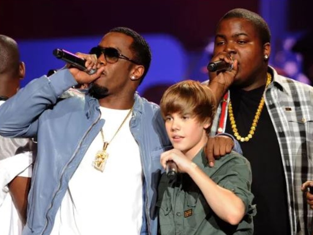 Diddy with a young Justin Bieber. Picture: Getty Images