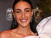 Pregnant star’s daring Brownlow slit dress