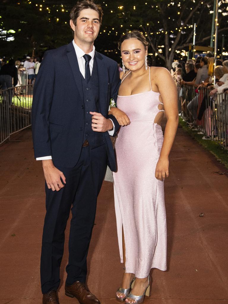 Callum Gordon and partner Mackenzie Hartog at St Mary's College formal at Picnic Point, Friday, March 24, 2023. Picture: Kevin Farmer