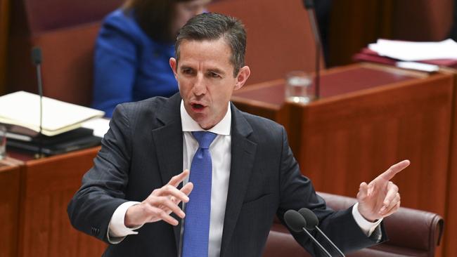 Opposition foreign affairs spokesman Simon Birmingham. Picture: NCA NewsWire / Martin Ollman