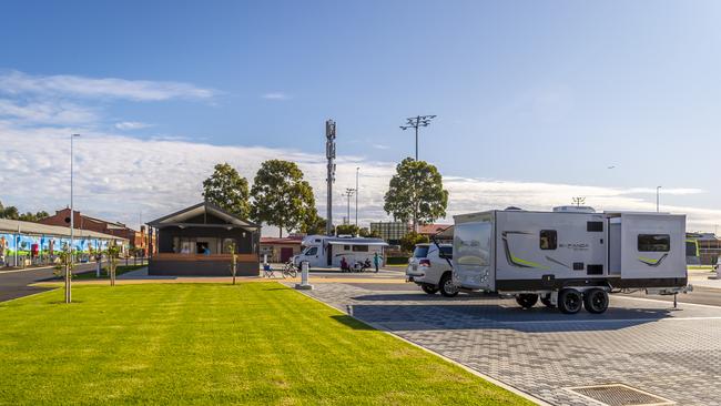 The caravan park at the Wayville showgrounds. Photo: John Krüger