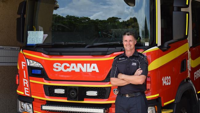 South Townsville Fire and Rescue Service station manager Brett Ackland is reminding residents to take care with lithium-ion appliances. Picture: Holly Fishlock.