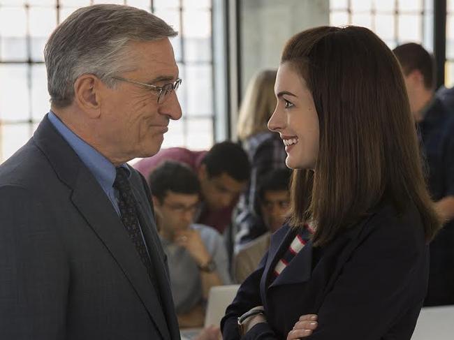 Robert De Niro and Anne Hathaway star in The Intern.