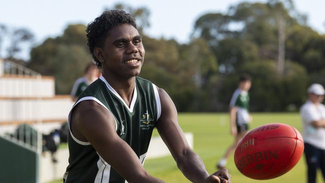 Anthony Munkara is a West Adelaide draft prospect. Picture: Mark Brake