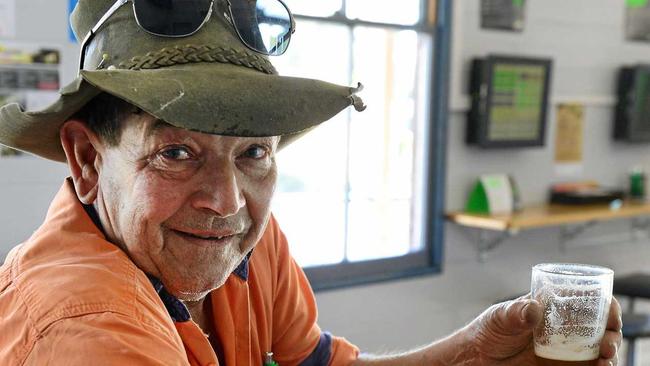 PUB REGULAR: "Smokey” Kerle has been drinking at Marburg Hotel for decades. Picture: David Nielsen