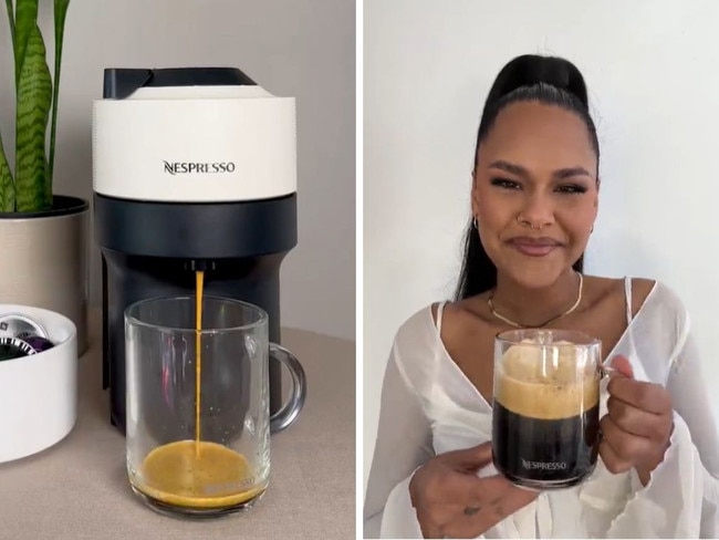 ‘Brilliant’ Nespresso machine down to $99. Picture: TikTok/@cantara_farouk.