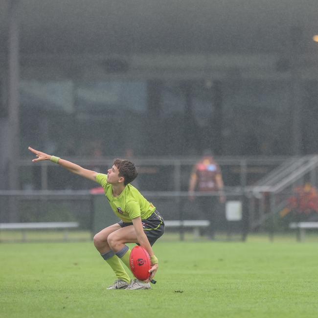 The umpie at the QAFL colts footy between Aspley and Palm Beach Currumbin