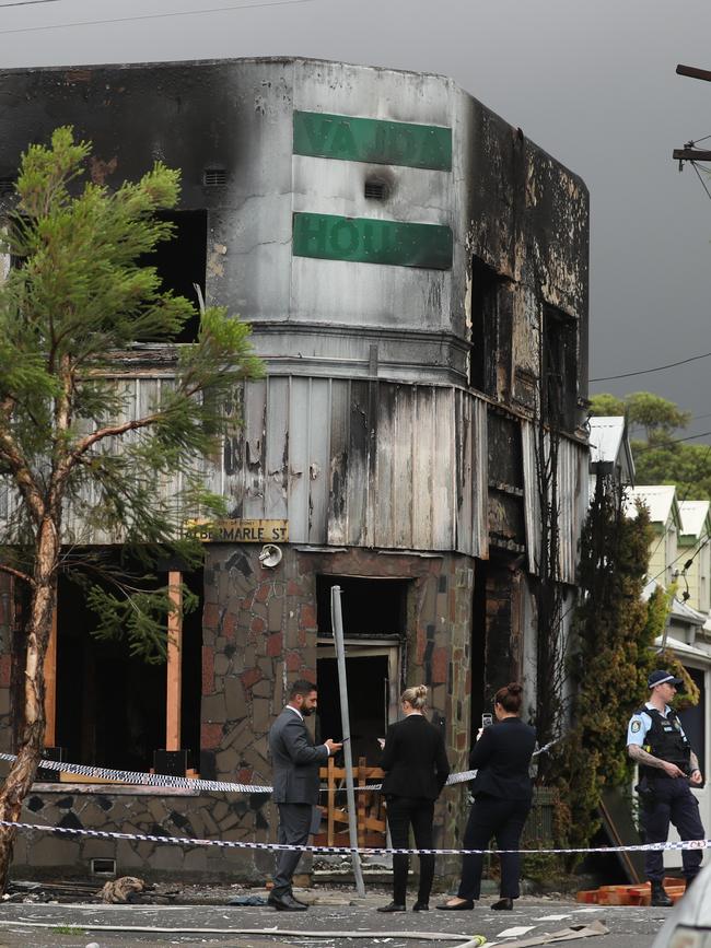 March 16, 2022: The boarding house was gutted by the blaze. Picture: John Grainger
