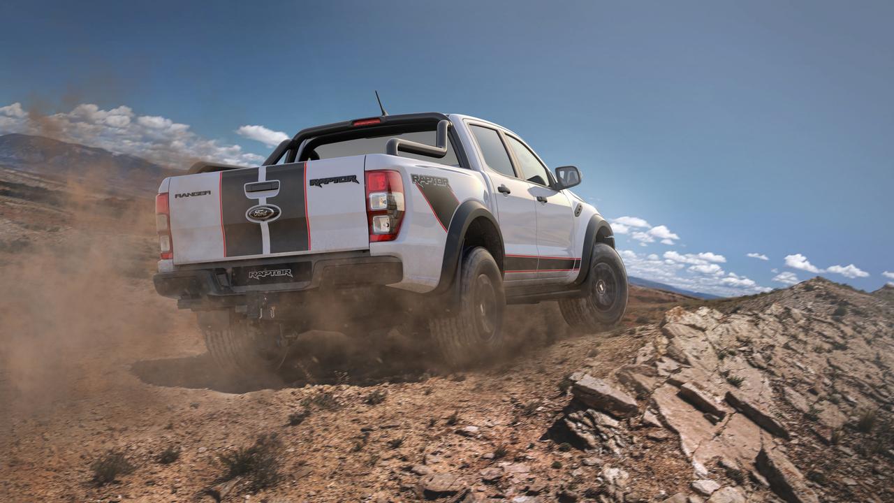 New stickers and a fresh sports bar differentiate the Raptor X from regular models.