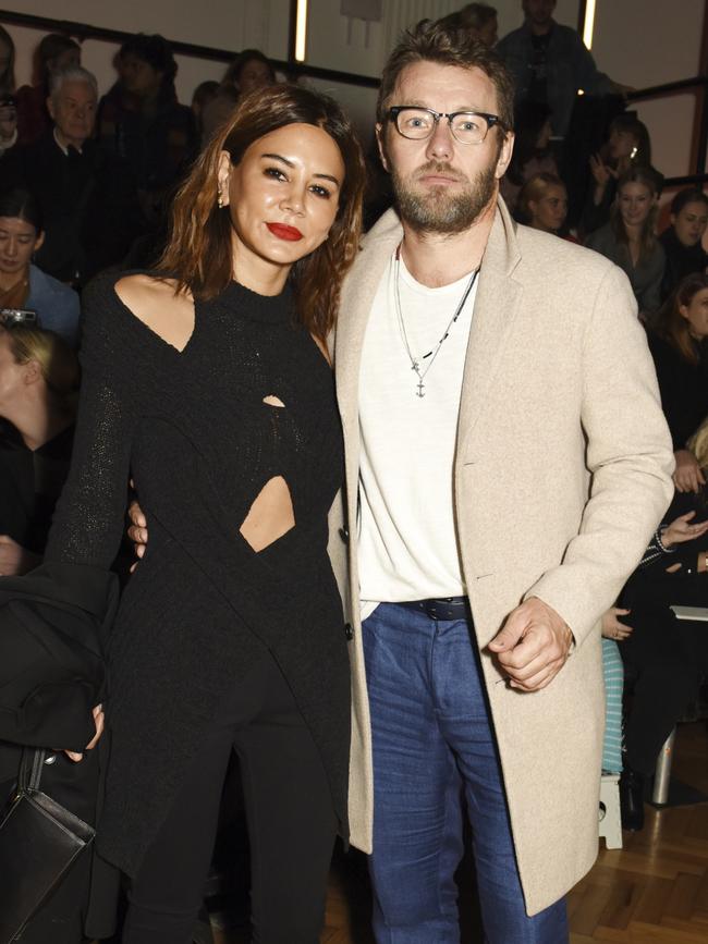 Christine Centenera and Joel Edgerton. Picture: Nicky J Sims/WireImage