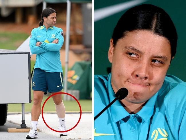 Sam Kerr ahead of the Matildas' group stage match against Canada.