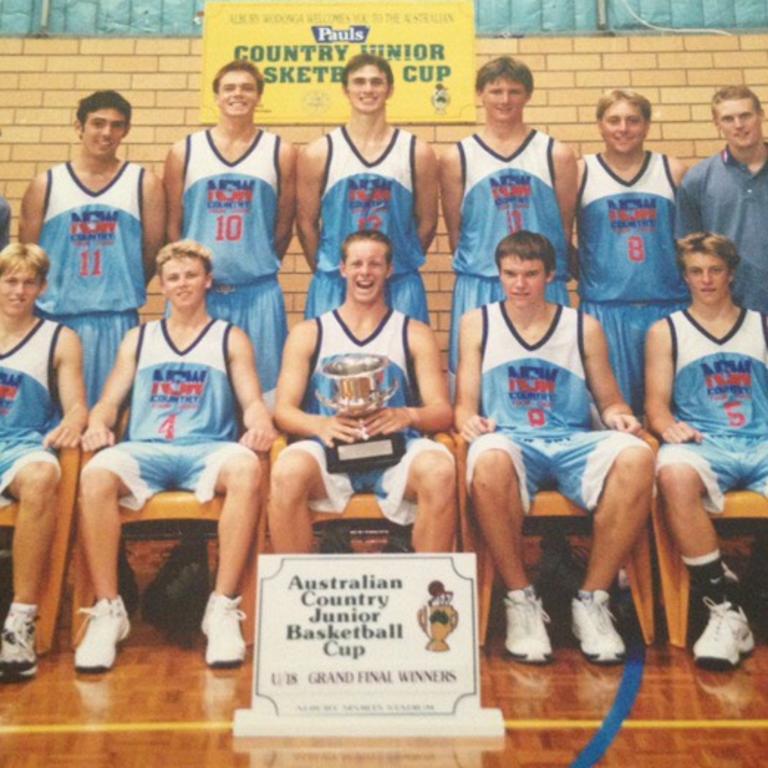 Former Boomer Anthony Petrie winning the Country Junior Basketball Cup Under 18 grand final.