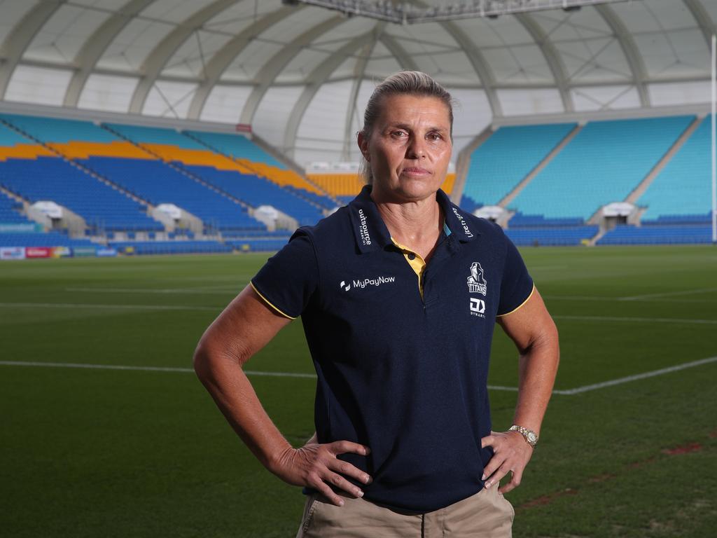 Titans NRLW coach Karyn Murphy ready for the finals. Picture Glenn Hampson