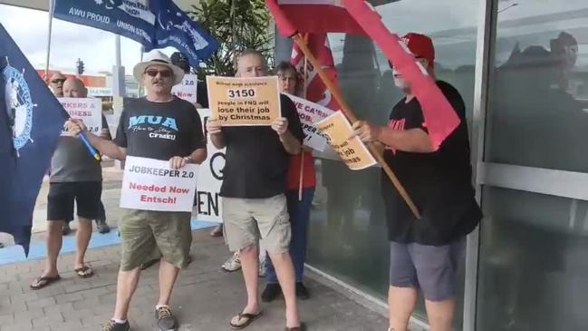 Cairns JobKeeper protest