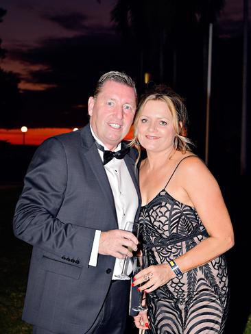 John Murphy, and Kylie Murphy at the 2017 Qantas Darwin Turf Club Gala Ball at SkyCity Casino. Picture: MICHAEL FRANCHI