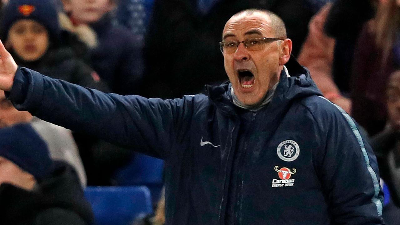 Chelsea's Italian head coach Maurizio Sarri