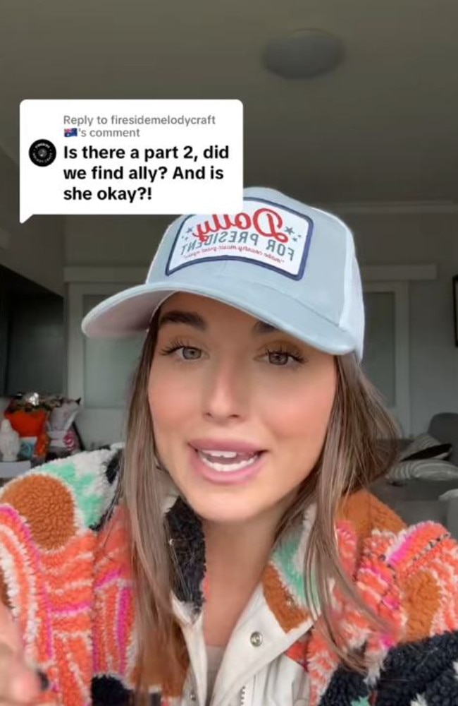 She took to TikTok to raise awareness about women’s safety. Picture: TikTok/@clairechampion_