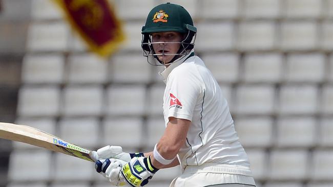 Australia's captain Steven Smith was stumped for 30 off the bowling of Rangana Herath.