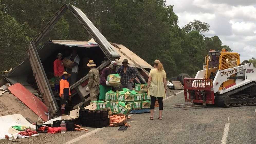 Part Of Bruce Hwy Closed After Truck Rolls In Maryborough | The Courier ...