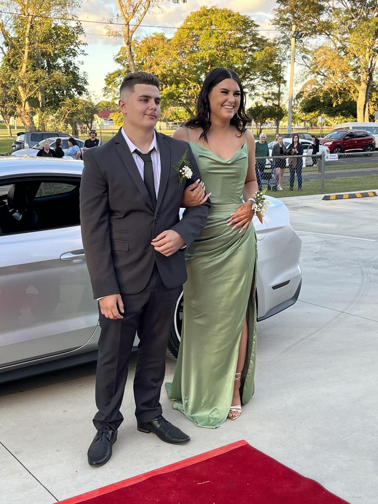 Students arrive at Maryborough State High School's formal.