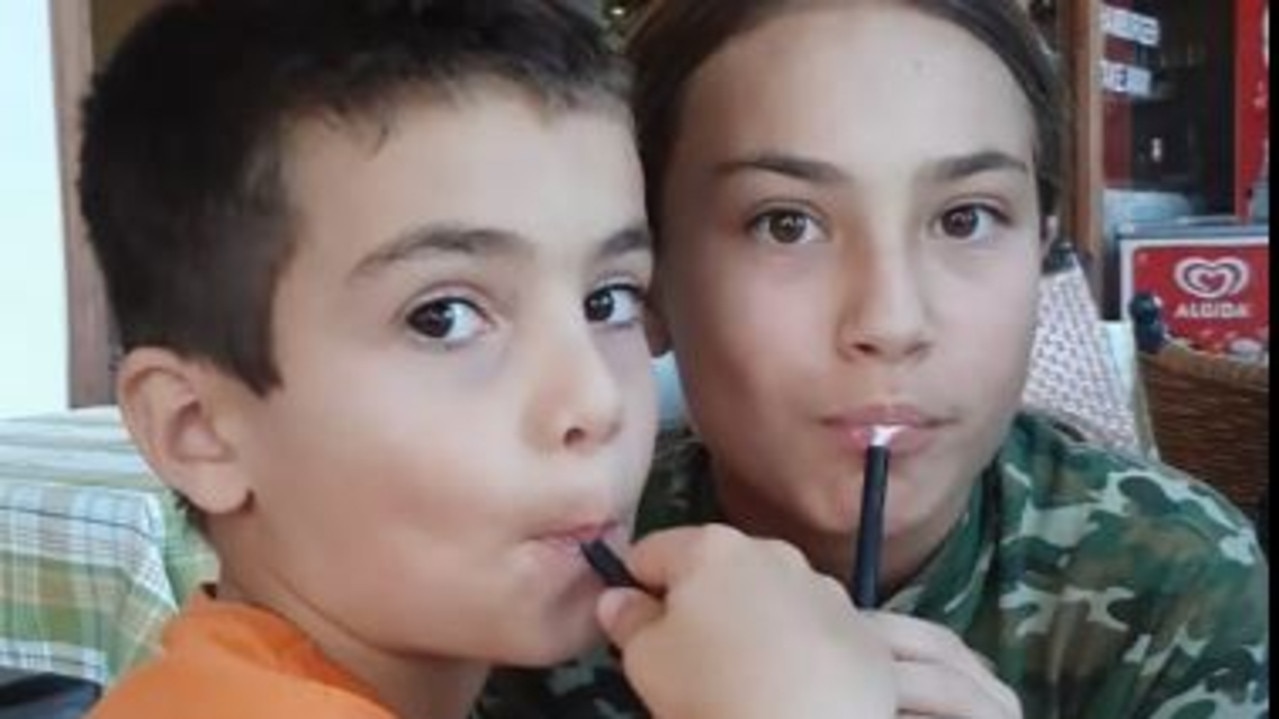 Sahar, 16, and Erez, 12, were kidnapped by Hamas early Saturday, their older sister said. Picture: Supplied