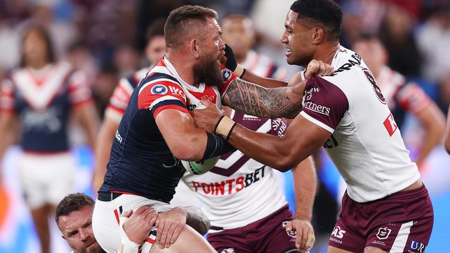 Jared Waerea-Hargreaves was fired up against Manly. Picture: Jason McCawley/Getty Images