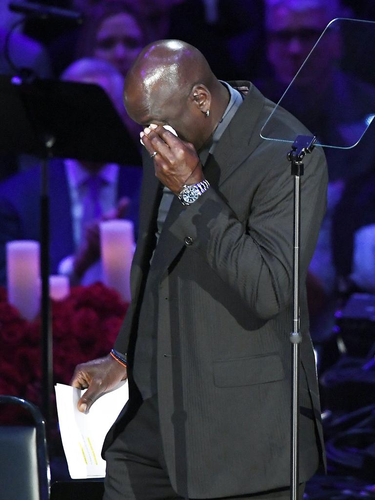 At Kobe Bryant memorial service Vanessa Bryant opens up, Michael Jordan  wipes away tears - ABC News