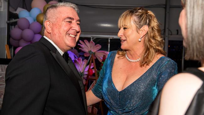 Michael Murphy and Johanna Griggs at the Great Humpty Ball Darwin 2024. Picture: Pema Tamang Pakhrin