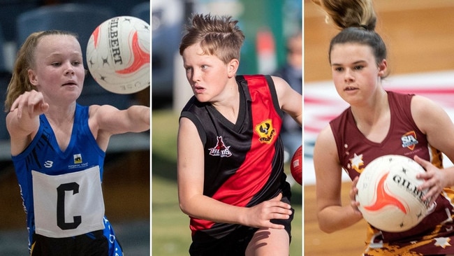 Hundreds of young athletes have been in action at the School Sport SA Sapsasa netball and country football carnivals this week, which were live streamed by The Advertiser and The Messenger. Pictures: News Corp