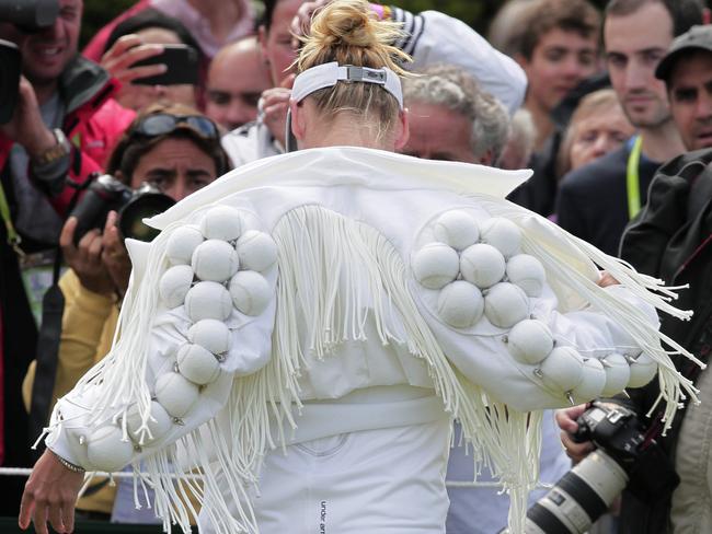 There is no competing with Mattek-Sands, who pushed the strict Wimbledon dress rules to their absolute limit.