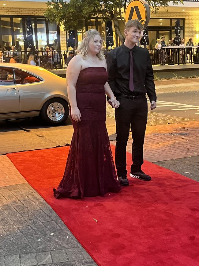 The students of Urangan State High School arrive at their formal.