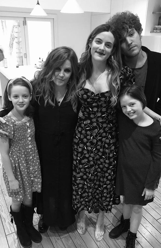 Lisa Marie Presley and her four kids. Picture: lisamariepresley/Instagram