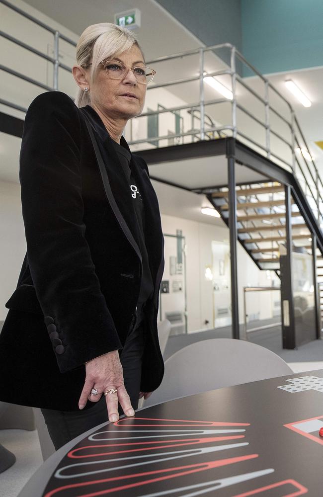 Minister for corrections Elise Archer at the new Southern Remand Centre. Picture: Chris Kidd