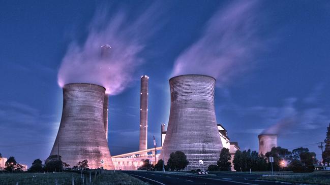 Loy Yang Power Station at sunset. Picture: Jayden Sinclair