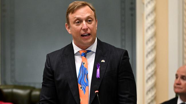 Queensland Premier Steven Miles in parliament on Thursday. Picture: Dan Peled / NCA NewsWire