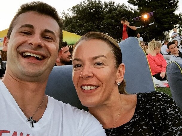 Melissa Caddick pictured with her husband Anthony Koletti.