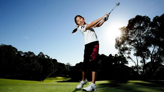 Cammeray Golf Club junior member Michelle Yang will represent Australia in the US Kids Golf World Championships at Pinehurst in North Carolina. Picture: Annika Enderborg