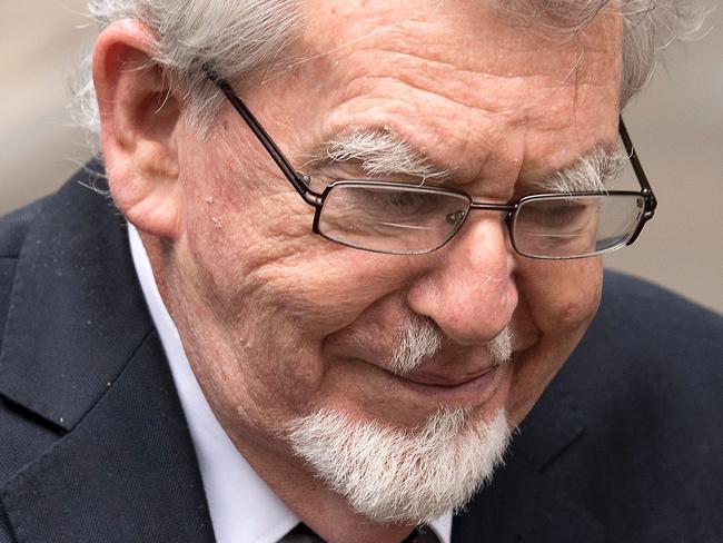 Australian entertainer Rolf Harris at Southwark Crown Court in London. He was released from a British prison this week to attend court in person. Picture: AFP / Justin TALLIS