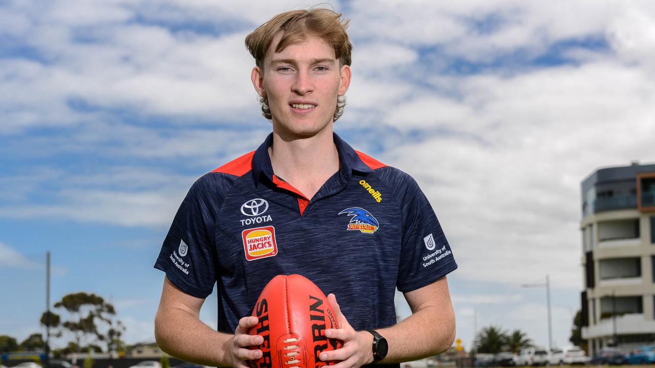 Crows father-son draftee Max Michalanney. Picture: Brenton Edwards