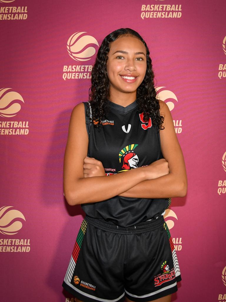 Queensland South U16 Girls player Mya Moke. Picture: Basketball Queensland