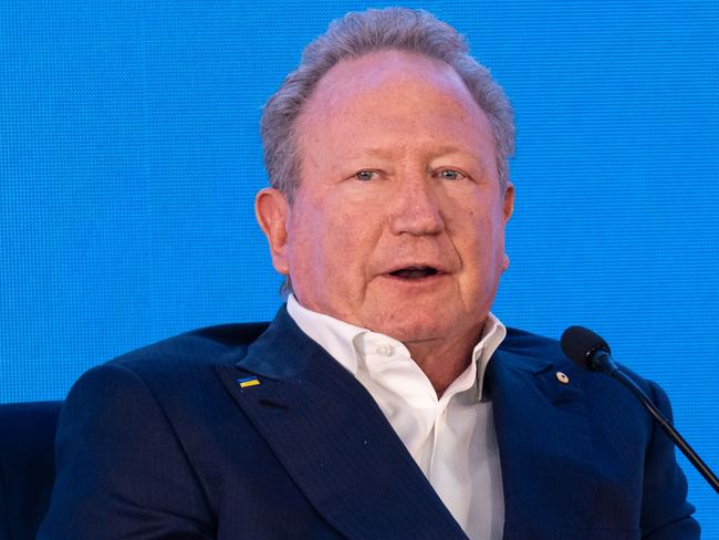 KIGALI, RWANDA - JUNE 21: Dr. Andrew Forrest speaks on a panel during the opening of the CHOGM Business Forum on June 21, 2022 in Kigali, Rwanda. Leaders of Commonwealth countries meet every two years for the Commonwealth Heads of Government Meeting (CHOGM), hosted by different member countries on a rotating basis. Since 1971, a total of 24 meetings have been held, with the most recent being in the UK in 2018. (Photo by Luke Dray/Getty Images)