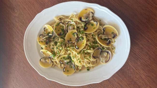 Spaghetti vongole a la Golden Century at Aces restaurant, Gouger St, Adelaide