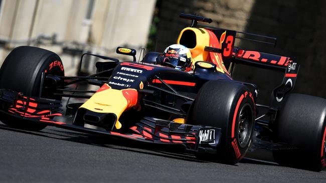 Red Bull's Australian driver Daniel Ricciardo won the Azerbaijan Grand Prix.