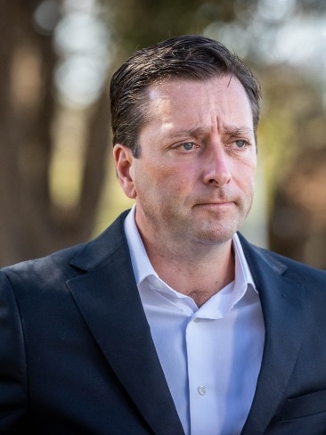 Victorian Opposition leader Matthew Guy has slammed the government for extending the pandemic laws. Picture: Jake Nowakowski