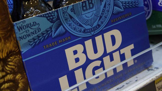 In the first week of May, Bud Light sales volume was down about 28% compared with the same period last year in US stores. Picture: Getty