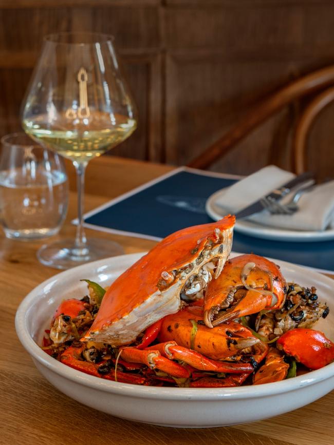 A crab dish at Fishbank. Picture: Jacqui Way Photography